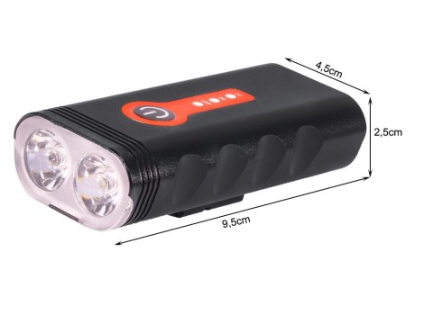 Lampka rowerowa przednia latarka led oświetlenie przód na rower usb Lampka rowerowa przednia latarka led oświetlenie przód na rower usb