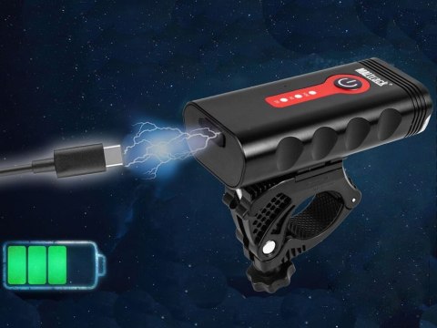 Lampka rowerowa przednia latarka led oświetlenie przód na rower usb Lampka rowerowa przednia latarka led oświetlenie przód na rower usb