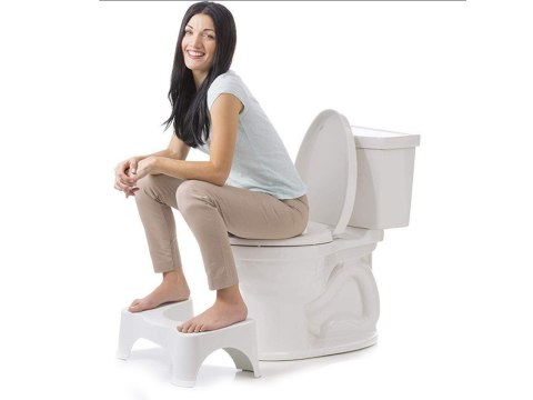 Podest podnóżek łazienkowy toaletowy biały wc taboret na stopy Podest podnóżek łazienkowy toaletowy biały wc taboret na stopy