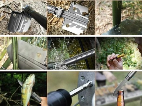 Saperka składana wojskowa etui piła wielofunkcyjna survival niezbędnik Saperka składana wojskowa etui piła wielofunkcyjna survival niezbędnik