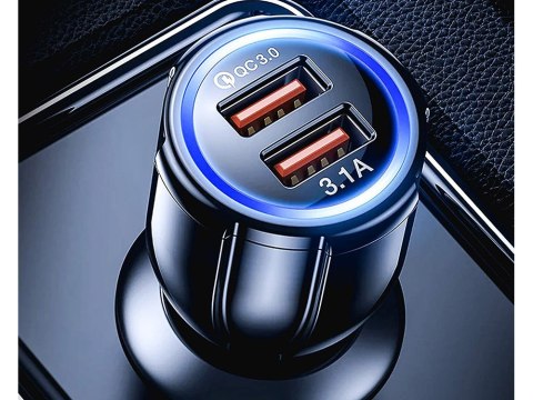 Ładowarka samochodowa do gniazd zapalniczki 2xusb quickcharge 3.0 szybka Ładowarka samochodowa do gniazd zapalniczki 2xusb quickcharge 3.0 szybka
