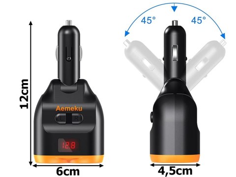 Rozdzielacz gniazda zapalniczki 12-24v 2xusb-a 1xusb-c qc 3.0 80w ładowarka Rozdzielacz gniazda zapalniczki 12-24v 2xusb-a 1xusb-c qc 3.0 80w ładowarka