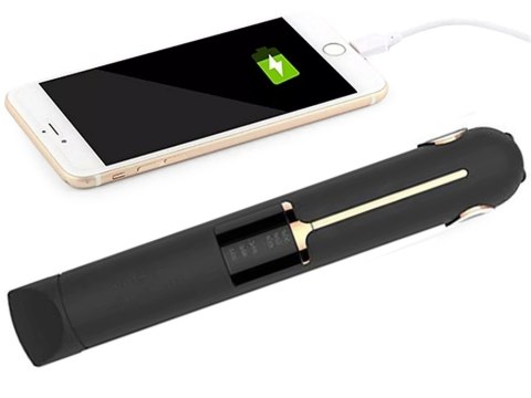 Prostownica do włosów ceramiczna lcd 2w1 regulacja temperatury power bank Prostownica do włosów ceramiczna lcd 2w1 regulacja temperatury power bank