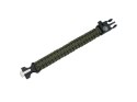 Bransoletka survival opaska 5w1 kompas krzesiwo linka nóż linka paracord
