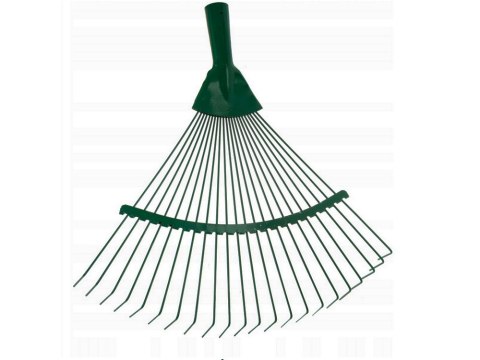 Grabie ogrodowe do liści trawy lekkie druciane metalowe 36cm wachlarzowe Grabie ogrodowe do liści trawy lekkie druciane metalowe 36cm wachlarzowe