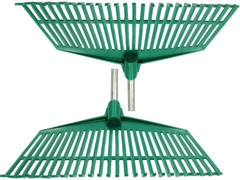 Grabie ogrodowe do liści trawy lekkie plastikowe trzonek aluminium 40cm Grabie ogrodowe do liści trawy lekkie plastikowe trzonek aluminium 40cm