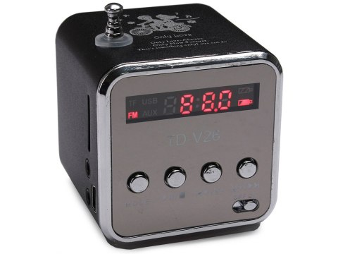 Głośnik bezprzewodowy przenośny mini radio fm led bluetooth mobilny microsd Głośnik bezprzewodowy przenośny mini radio fm led bluetooth mobilny microsd