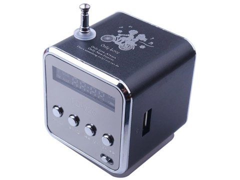 Głośnik bezprzewodowy przenośny mini radio fm led bluetooth mobilny microsd Głośnik bezprzewodowy przenośny mini radio fm led bluetooth mobilny microsd