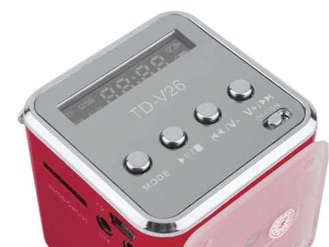 Głośnik bezprzewodowy przenośny mini radio fm led bluetooth mobilny microsd Głośnik bezprzewodowy przenośny mini radio fm led bluetooth mobilny microsd