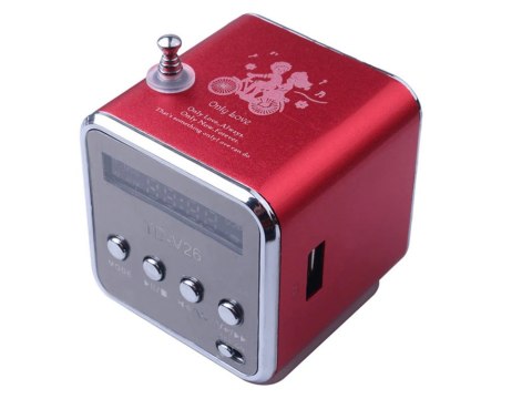 Głośnik bezprzewodowy przenośny mini radio fm led bluetooth mobilny microsd Głośnik bezprzewodowy przenośny mini radio fm led bluetooth mobilny microsd