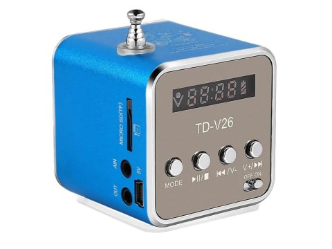 Głośnik bezprzewodowy przenośny mini radio fm led bluetooth mobilny microsd Głośnik bezprzewodowy przenośny mini radio fm led bluetooth mobilny microsd