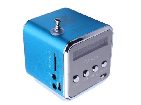 Głośnik bezprzewodowy przenośny mini radio fm led bluetooth mobilny microsd Głośnik bezprzewodowy przenośny mini radio fm led bluetooth mobilny microsd
