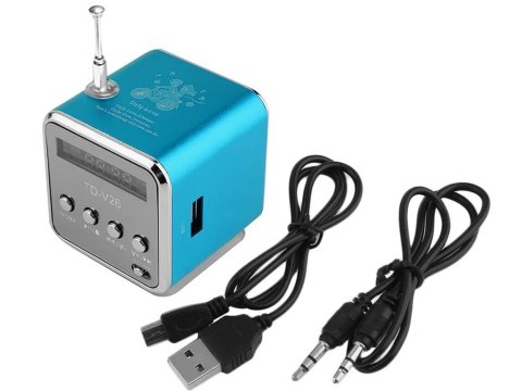 Głośnik bezprzewodowy przenośny mini radio fm led bluetooth mobilny microsd Głośnik bezprzewodowy przenośny mini radio fm led bluetooth mobilny microsd