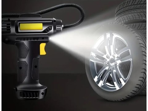 Kompresor samochodowy pistolet do pompowania kół pompka 12v 120w 10 bar led Kompresor samochodowy pistolet do pompowania kół pompka 12v 120w 10 bar led