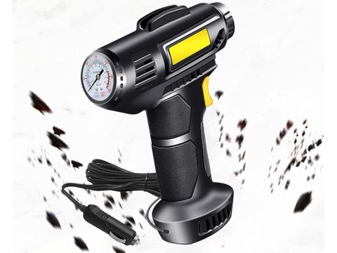 Kompresor samochodowy pistolet do pompowania kół pompka 12v 120w 10 bar led Kompresor samochodowy pistolet do pompowania kół pompka 12v 120w 10 bar led