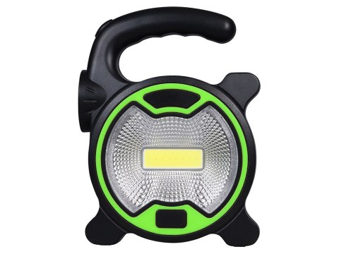 Mocna lampa latarka warsztatowa led cob z uchwytem halogen na baterie Mocna lampa latarka warsztatowa led cob z uchwytem halogen na baterie