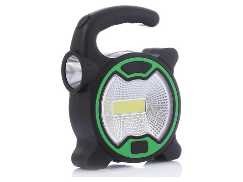 Mocna lampa latarka warsztatowa led cob z uchwytem halogen na baterie Mocna lampa latarka warsztatowa led cob z uchwytem halogen na baterie
