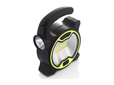 Mocna lampa latarka warsztatowa led cob z uchwytem halogen na baterie Mocna lampa latarka warsztatowa led cob z uchwytem halogen na baterie