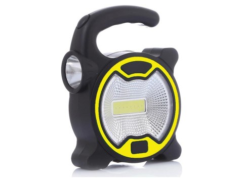 Mocna lampa latarka warsztatowa led cob z uchwytem halogen na baterie Mocna lampa latarka warsztatowa led cob z uchwytem halogen na baterie