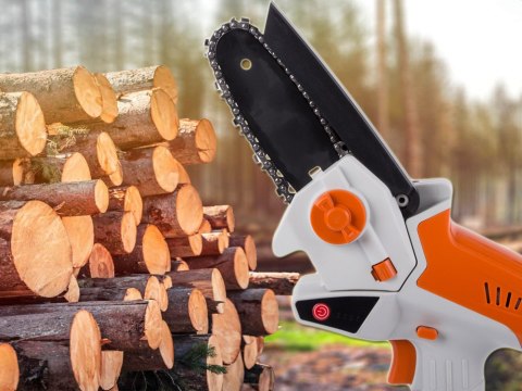 Piła łańcuchowa akumulatorowa mini pilarka gałęziówka gałęziowa do cięcia Piła łańcuchowa akumulatorowa mini pilarka gałęziówka gałęziowa do cięcia