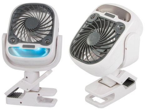 Wentylator wiatrak biurkowy stojący klips nawilżacz powietrza usb rgb 2w1 Wentylator wiatrak biurkowy stojący klips nawilżacz powietrza usb rgb 2w1