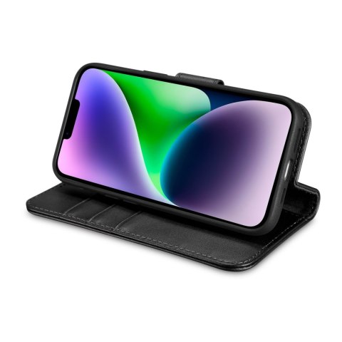 2W1 ETUI SKÓRZANY POKROWIEC Z KLAPKĄ IPHONE 14 PLUS ANTI-RFID WALLET CASE CZARNY 2W1 ETUI SKÓRZANY POKROWIEC Z KLAPKĄ IPHONE 14 PLUS ANTI-RFID WALLET CASE CZARNY