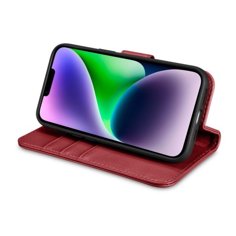 2W1 ETUI SKÓRZANY POKROWIEC Z KLAPKĄ IPHONE 14 PLUS ANTI-RFID WALLET CASE CZERWONY 2W1 ETUI SKÓRZANY POKROWIEC Z KLAPKĄ IPHONE 14 PLUS ANTI-RFID WALLET CASE CZERWONY