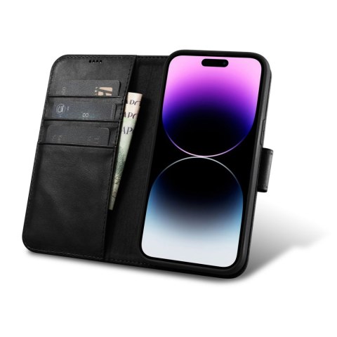 2W1 ETUI SKÓRZANY POKROWIEC Z KLAPKĄ IPHONE 14 PRO ANTI-RFID OIL WAX WALLET CASE CZARNY 2W1 ETUI SKÓRZANY POKROWIEC Z KLAPKĄ IPHONE 14 PRO ANTI-RFID OIL WAX WALLET CASE CZARNY