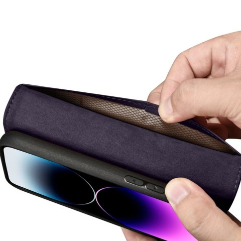 2W1 ETUI SKÓRZANY POKROWIEC Z KLAPKĄ IPHONE 14 PRO ANTI-RFID WALLET CASE CIEMNOFIOLETOWY 2W1 ETUI SKÓRZANY POKROWIEC Z KLAPKĄ IPHONE 14 PRO ANTI-RFID WALLET CASE CIEMNOFIOLETOWY