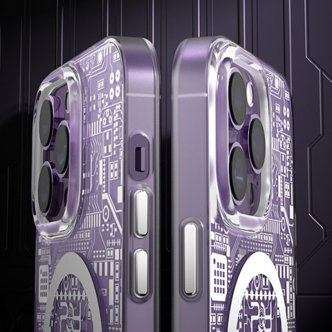 MAGNETYCZNE ETUI IPHONE 14 PRO MAX MAGSAFE PQY GEEK SERIES SREBRNE MAGNETYCZNE ETUI IPHONE 14 PRO MAX MAGSAFE PQY GEEK SERIES SREBRNE