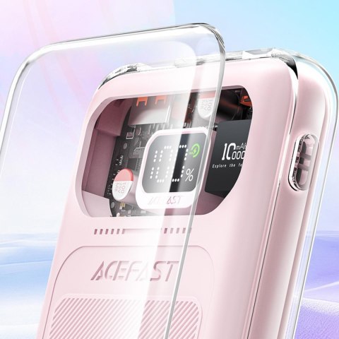 POWERBANK 10000MAH SPARKLING SERIES SZYBKIE ŁADOWANIE 30W FIOLETOWY POWERBANK 10000MAH SPARKLING SERIES SZYBKIE ŁADOWANIE 30W FIOLETOWY