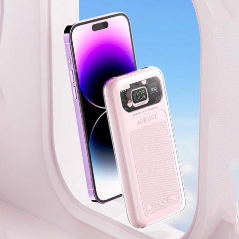 POWERBANK 10000MAH SPARKLING SERIES SZYBKIE ŁADOWANIE 30W FIOLETOWY POWERBANK 10000MAH SPARKLING SERIES SZYBKIE ŁADOWANIE 30W FIOLETOWY