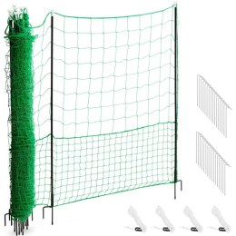 SIATKA ZAGRODA OGRODZENIE OCHRONNE HODOWLANE DLA KUR DROBIU 1.25 X 25 M