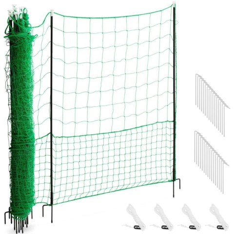 SIATKA ZAGRODA OGRODZENIE OCHRONNE HODOWLANE DLA KUR DROBIU 1.25 X 25 M SIATKA ZAGRODA OGRODZENIE OCHRONNE HODOWLANE DLA KUR DROBIU 1.25 X 25 M