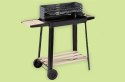 Grill ogrodowy duży węglowy bbq regulowany ruszt półki koła przenośny