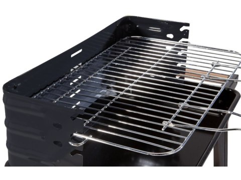 Grill ogrodowy duży węglowy bbq regulowany ruszt półki koła przenośny Grill ogrodowy duży węglowy bbq regulowany ruszt półki koła przenośny
