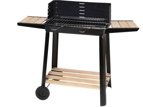 Grill ogrodowy duży węglowy bbq regulowany ruszt półki koła przenośny Grill ogrodowy duży węglowy bbq regulowany ruszt półki koła przenośny