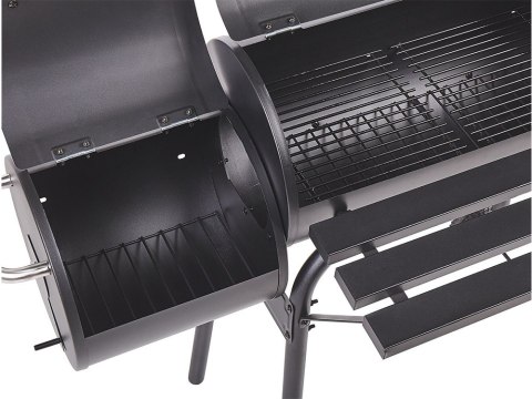 Grill ogrodowy duży węglowy beczka bbq wędzarnia z pokrywą ruszt półka koła Grill ogrodowy duży węglowy beczka bbq wędzarnia z pokrywą ruszt półka koła
