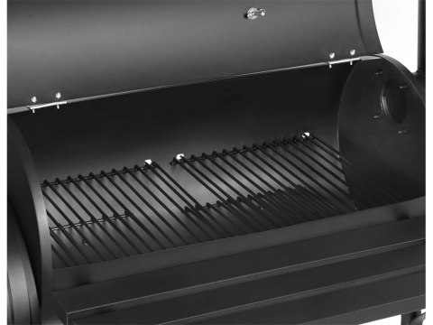 Grill ogrodowy duży węglowy beczka bbq wędzarnia z pokrywą ruszt półka koła Grill ogrodowy duży węglowy beczka bbq wędzarnia z pokrywą ruszt półka koła