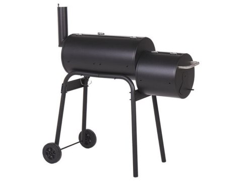 Grill ogrodowy duży węglowy beczka bbq wędzarnia z pokrywą ruszt półka koła Grill ogrodowy duży węglowy beczka bbq wędzarnia z pokrywą ruszt półka koła