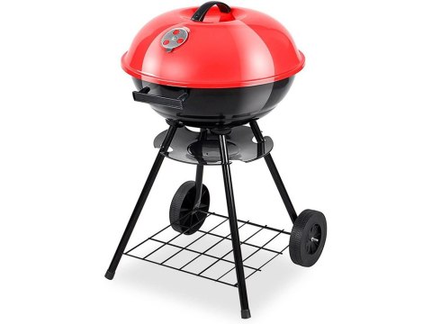 Grill węglowy brykietowy ogrodowy kółka pokrywa okrągły zamykany przenośny Grill węglowy brykietowy ogrodowy kółka pokrywa okrągły zamykany przenośny