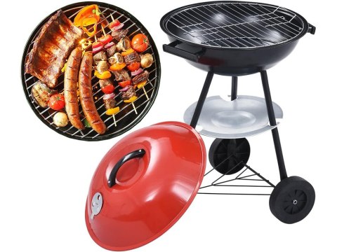 Grill węglowy brykietowy ogrodowy kółka pokrywa okrągły zamykany przenośny Grill węglowy brykietowy ogrodowy kółka pokrywa okrągły zamykany przenośny