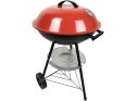 Grill węglowy brykietowy ogrodowy kółka pokrywa okrągły zamykany przenośny