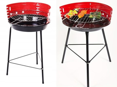 Grill węglowy brykietowy ogrodowy okrągły przenośny turystyczny na biwak Grill węglowy brykietowy ogrodowy okrągły przenośny turystyczny na biwak