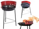 Grill węglowy brykietowy ogrodowy okrągły przenośny turystyczny na biwak