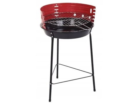 Grill węglowy brykietowy ogrodowy okrągły przenośny turystyczny na biwak Grill węglowy brykietowy ogrodowy okrągły przenośny turystyczny na biwak