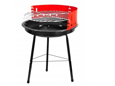 Grill węglowy brykietowy ogrodowy okrągły przenośny turystyczny na biwak Grill węglowy brykietowy ogrodowy okrągły przenośny turystyczny na biwak