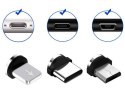 Kabel magnetyczny przwód do ładowania 3w1 micro typ-c usb lightning 1m