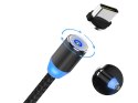 Kabel magnetyczny przwód do ładowania 3w1 micro typ-c usb lightning 1m