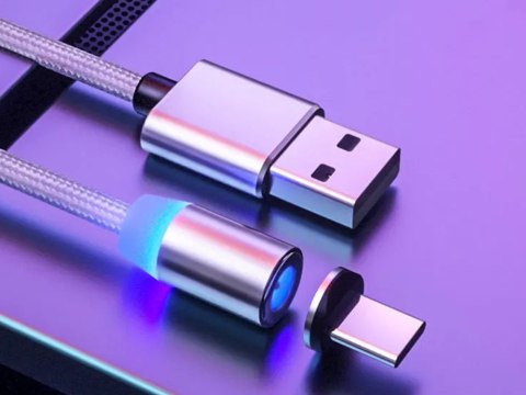 Kabel magnetyczny przwód do ładowania 3w1 micro typ-c usb lightning 1m Kabel magnetyczny przwód do ładowania 3w1 micro typ-c usb lightning 1m